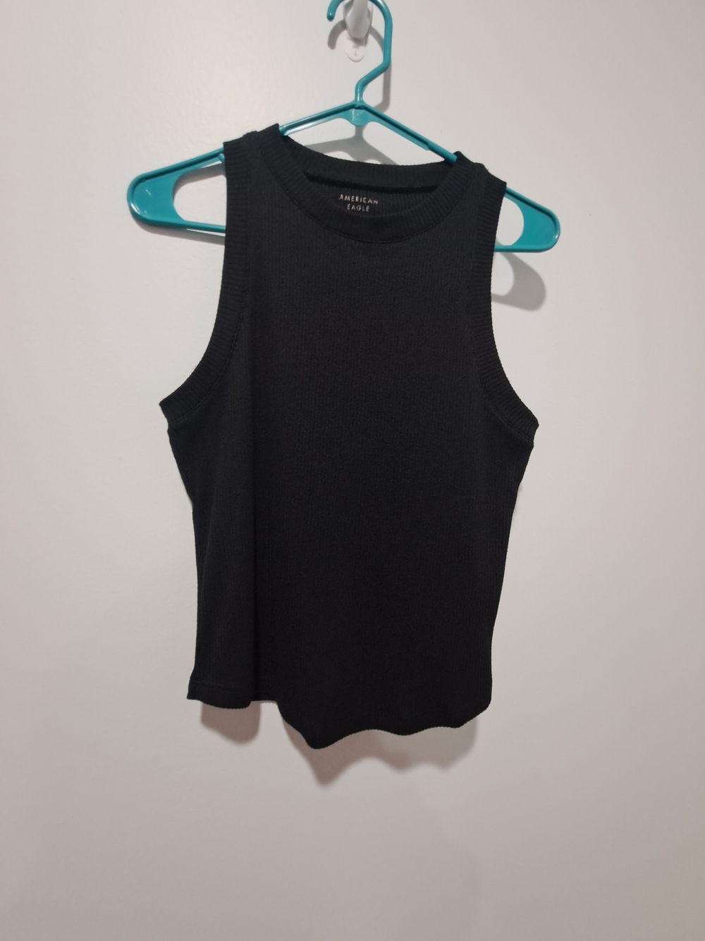 American Eagle Outfitters Black Ribbed Sleeveless Tank